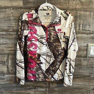 Mossey oak white camouflage jacket